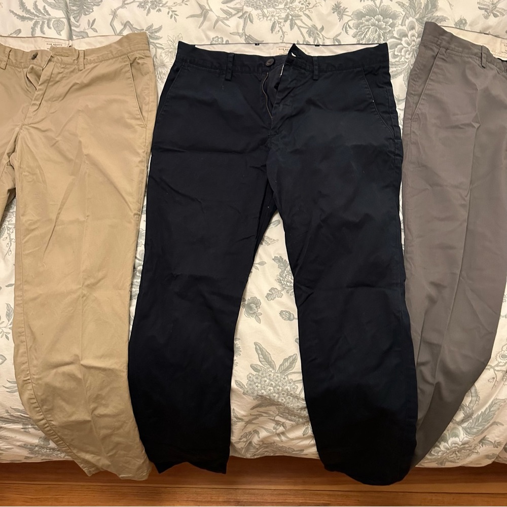 Club Monaco - Connor Modern Slim Fit Chinos - Khaki, Navi & Gray